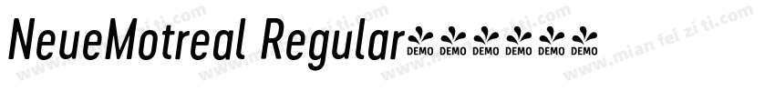 NeueMotreal Regular字体转换